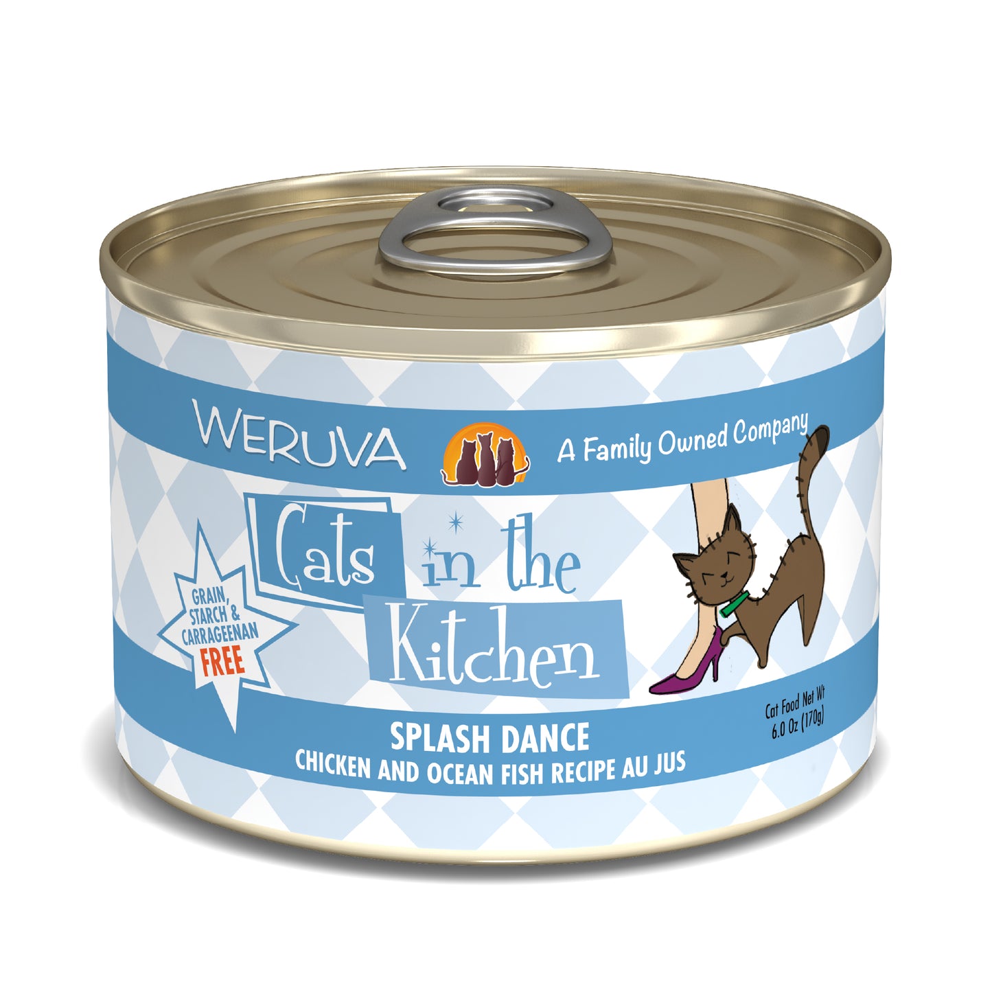 Weruva Cats in the Kitchen 6oz Canned Cat Food Splash Dance