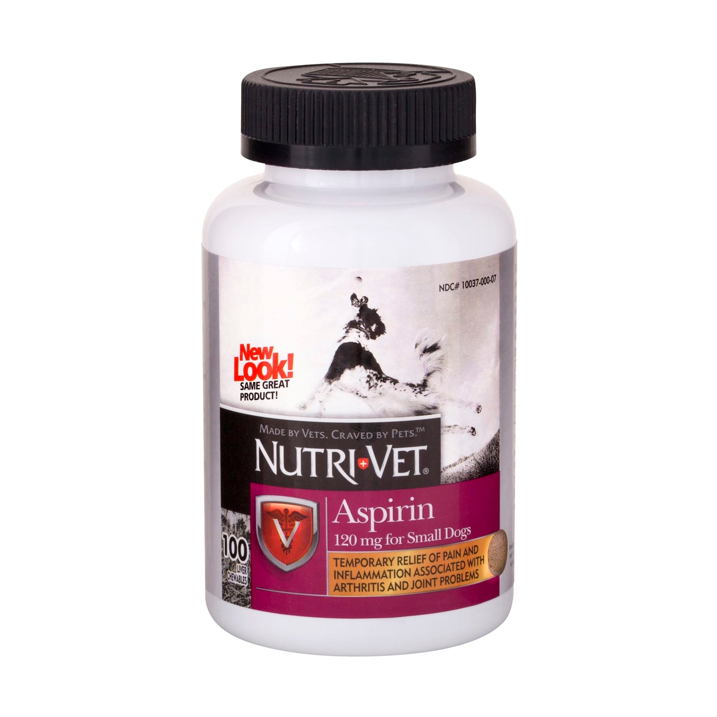 Nutri-Vet Aspirin 120mg for Small Dogs 100 Count