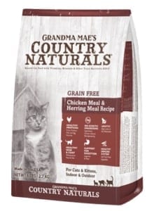Grandma Mae's Country Naturals Grain-Free Chicken & Herring Recipe Dry Cat Food, 12 Lb