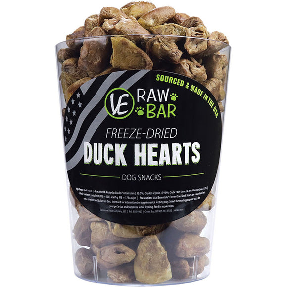 Vital Essentials Raw Bar Freezedried Duck Hearts