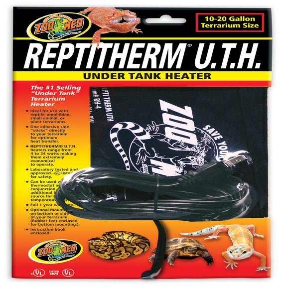 Zoo Med Laboratories Reptitherm® Small Under Tank Heater 6 X 8 Inch
