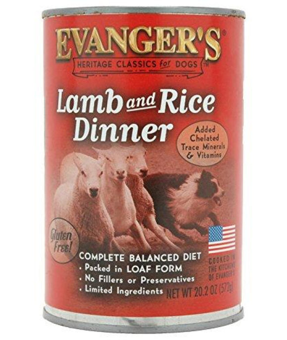 Evanger's Heritage Classics Lamb & Rice Dinner Jumbo For Dogs - 20 oz