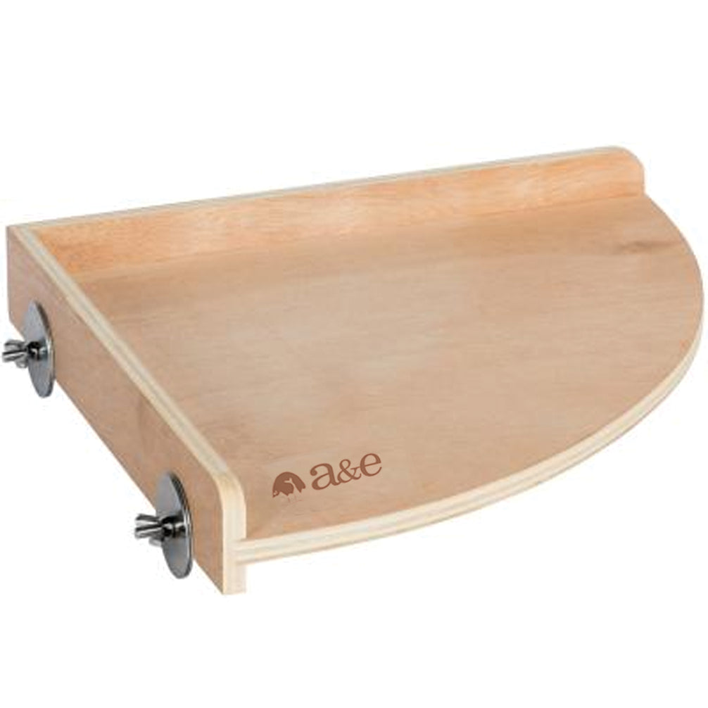 A&E Cage Co 11x11x1.62in Small Animal Corner Shelf - Large