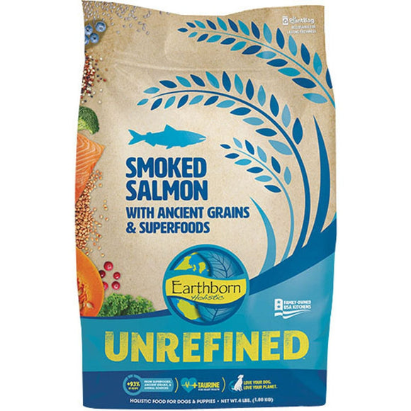 Earthborn Holistic Unrefined Salmon with Ancient Grains Dry Dog Food  4 lb