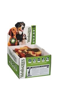 Whimzees 1527 Brushzees Medium Dental Treats - Bulk