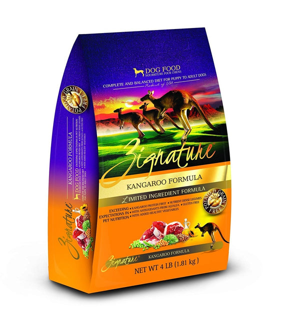 Zignature Grain-Free Kangaroo Formula Dry Dog Food, 27 lb