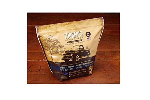 Tucker All Natural Grain Free Raw Frozen Pork Bison Pet Dog Food Treats - 6 lbs