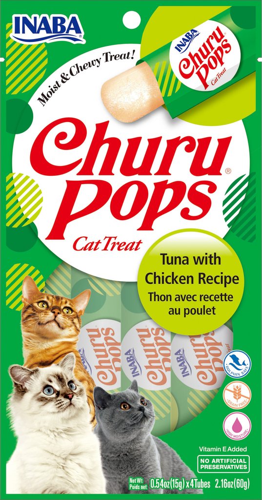 Inaba Chicken & Tuna Flavor Soft Treat for Cat 0.4 oz. (3 Count)