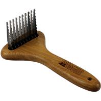Bamboo Grooming Pet Dematting Rake Large
