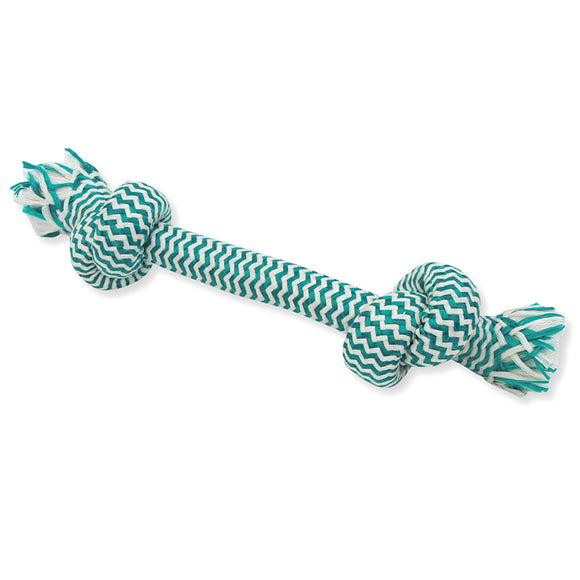Mammoth Pet Products 017825 13 in. Extra Fresh 2 Knot Bone  Green & White