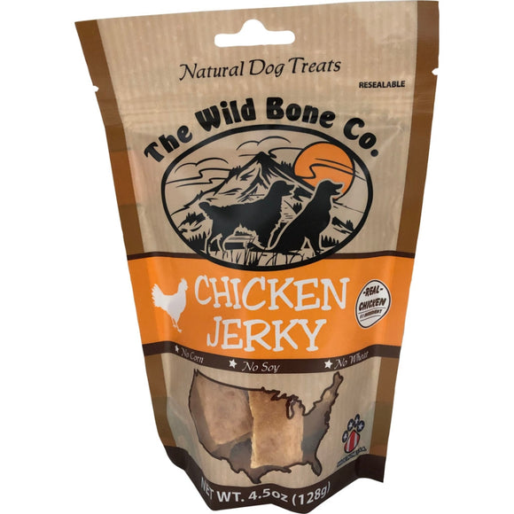 The Wild Bone Jerky Natural Dog Treat 4.5oz Chicken