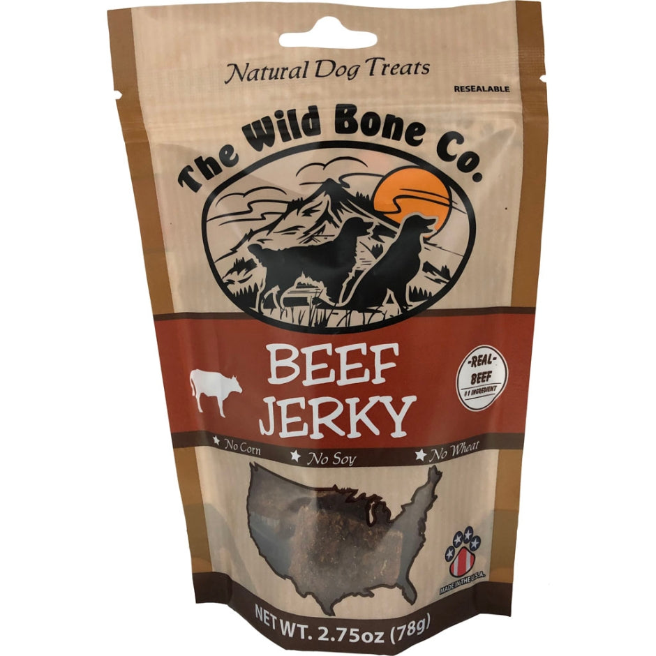The Wild Bone Jerky Natural Dog Treat 2.75oz Beef