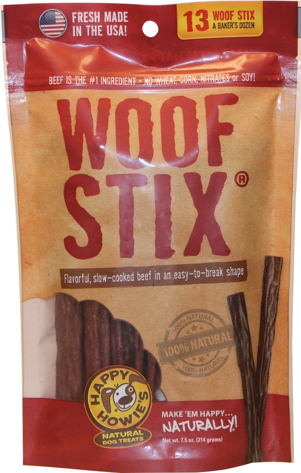 Happy Howies Dog Treat 6in Woofstick 13pk Beef