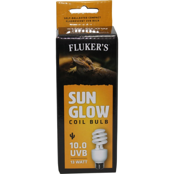 Fluker's Sun Glow Coil Bulb Desert, 10 UVB, 13 Watt