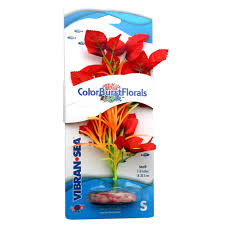 Blue Ribbon Pet Products Colorburst Florals Willow Leaf Silk Style Plant; Red - Small