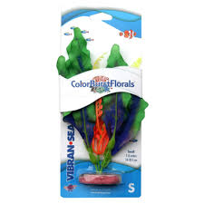 Blue Ribbon Pet Products Colorburst Florals Waffle Leaf Silk Style Plant Green - Small
