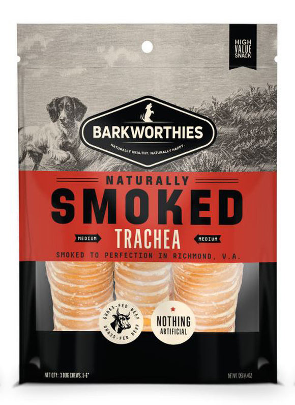 Barkworthies Smoked 6 in Trachea 3pk