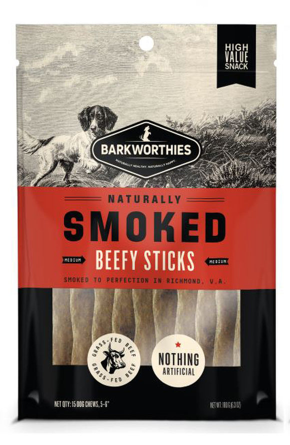 Barkworthies Smoked Beef Stick 15pk