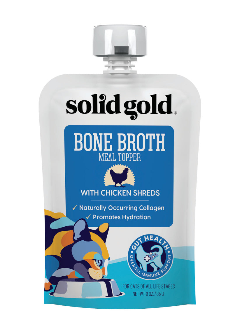 Sold Gold Bone Broth 3oz Chicken Shreds