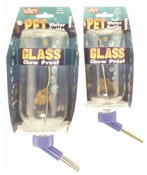 Lixit Chew Proof Glass Small Animal Water Bottle 12oz