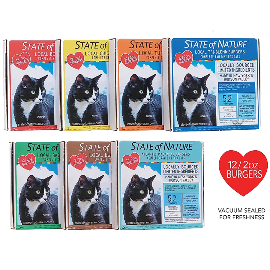 Sirius State of Nature Cat Burgers 2oz pack of 12 Chicken