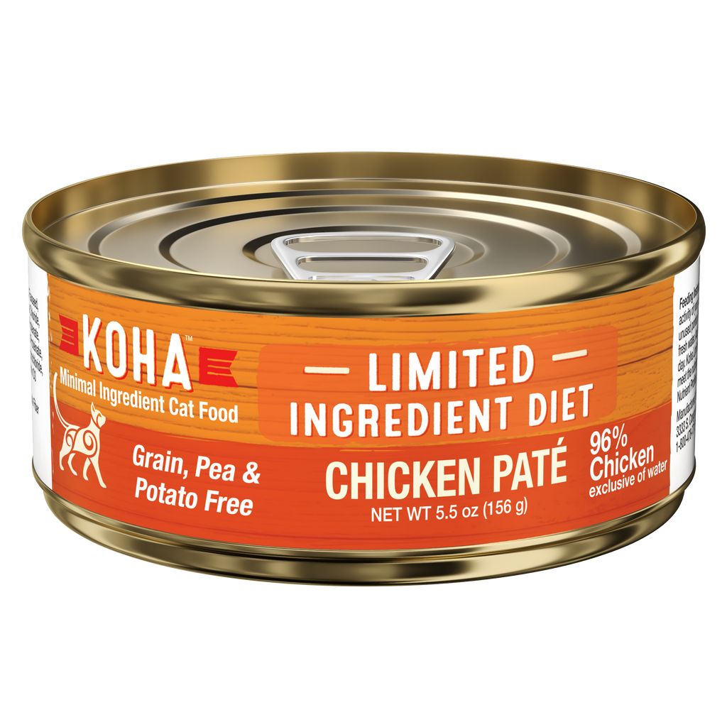 Koha Limited Ingredient Wet Cat Food 3oz Chicken Pate