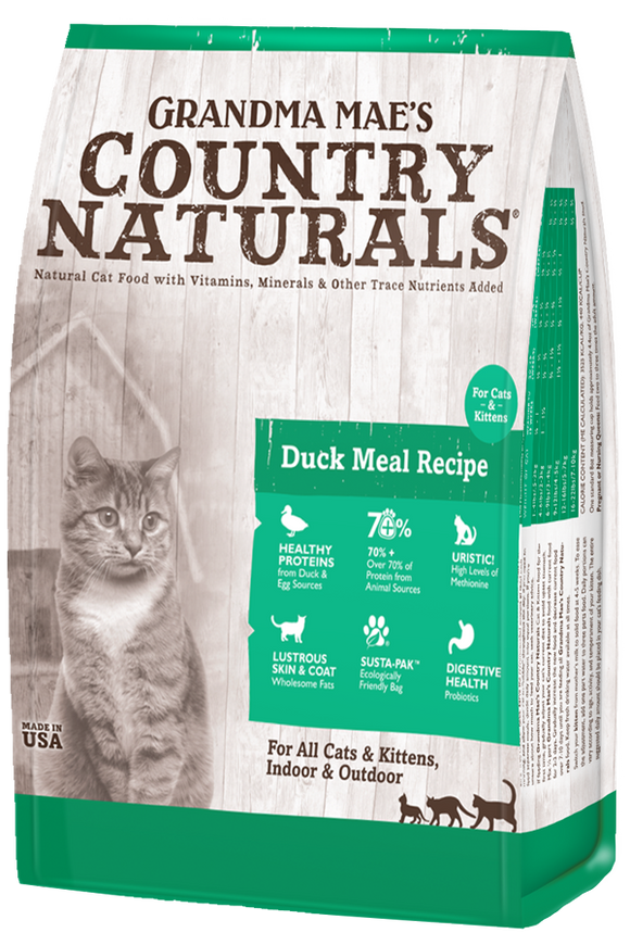 Grandma Mae's Country Naturals Dry Cat Food Duck and Rice 6lb