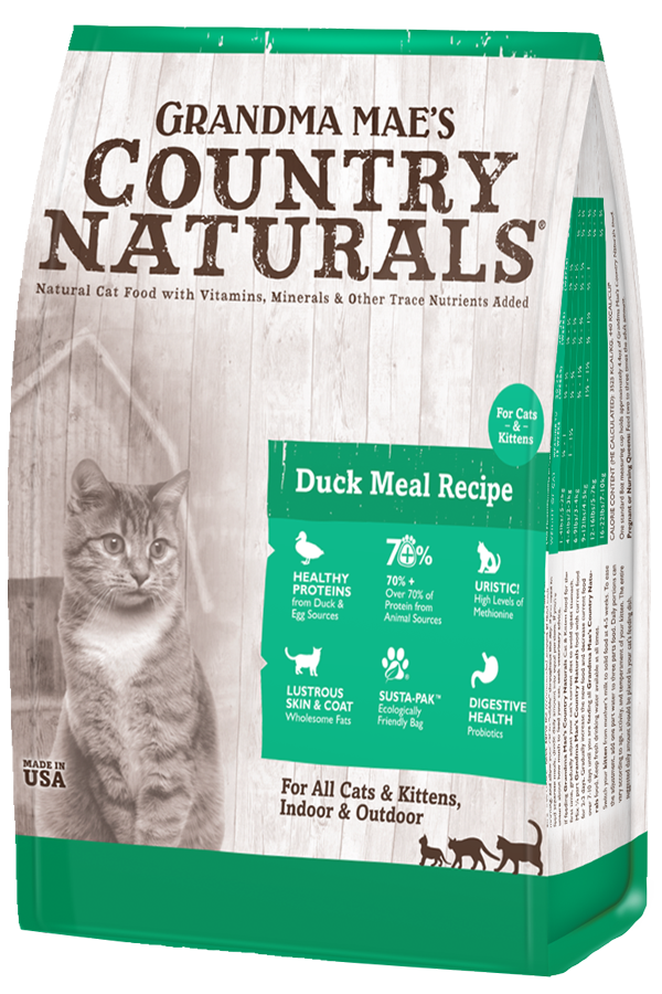 Grandma Mae's Country Naturals Dry Cat Food Duck and Rice 9oz