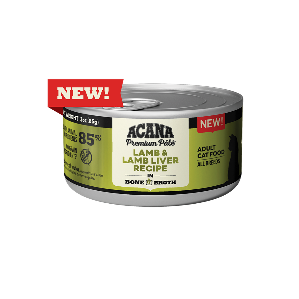 Acana Premium Pate 3oz Canned Cat Food Lamb Liver