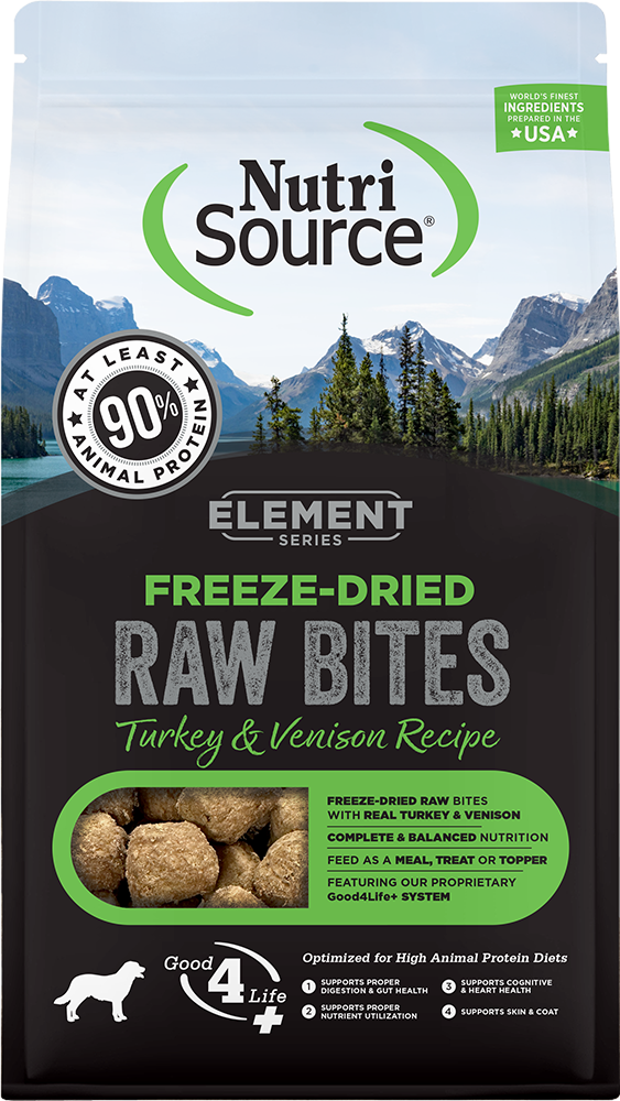 NutriSource Element Series Freeze-Dried Turkey & Venison Recipe 10 oz