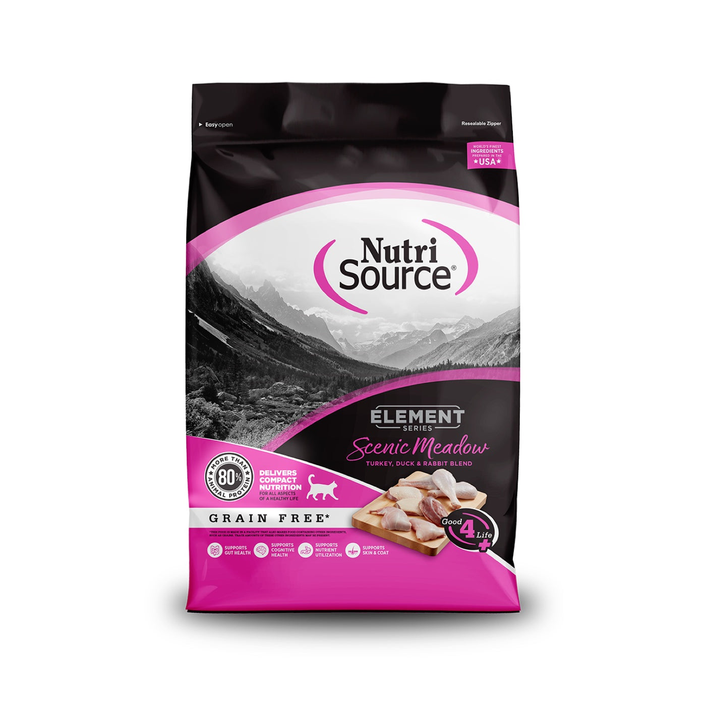 Nutrisource Element Scenic Meadow Turkey Duck & Rabbit Blend Dry Cat Food 4lb