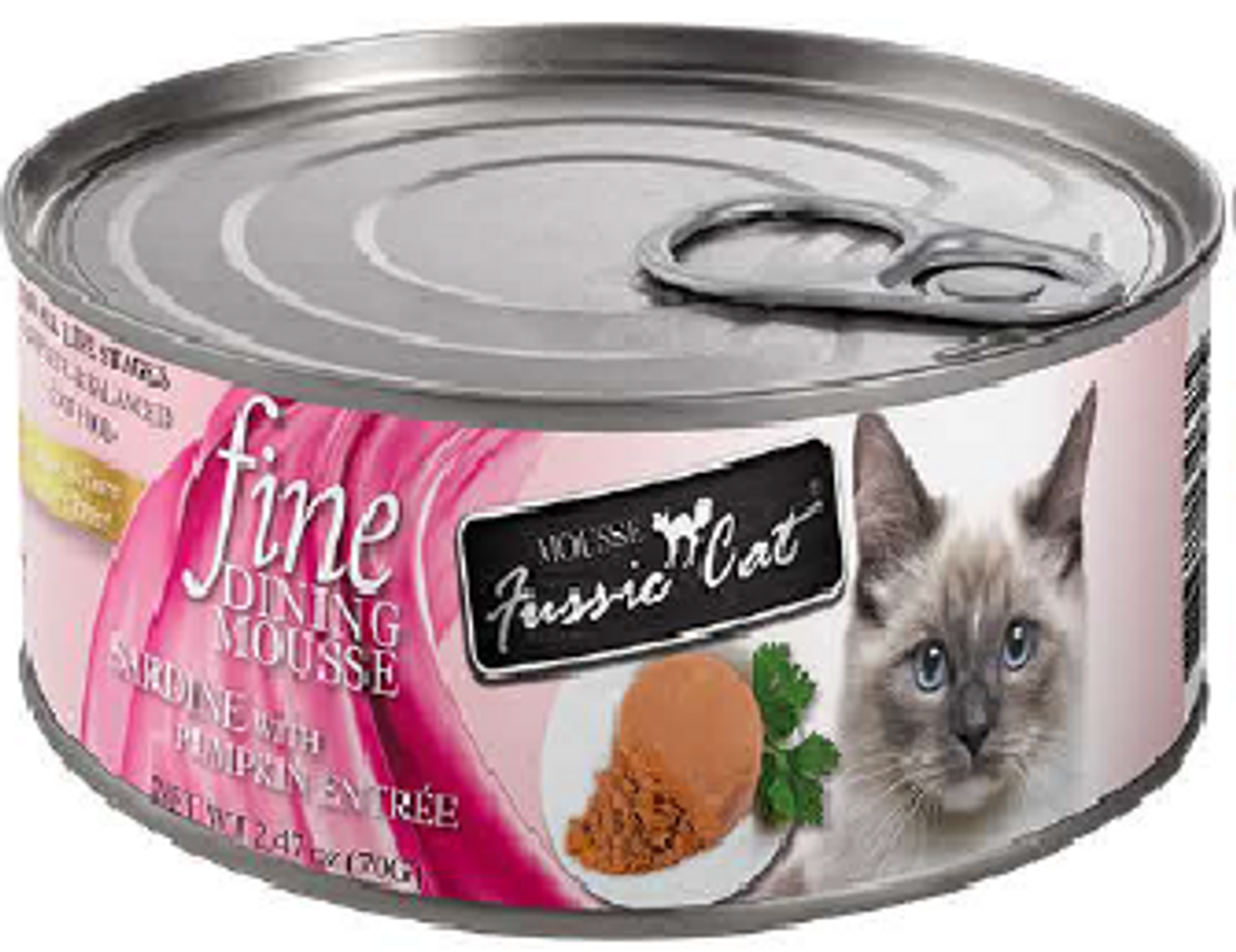 Fussie Cat Fine Dining Mousse Sardine with Pumpkin Entrée 2.47oz