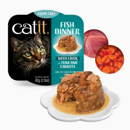 Catit Wet Cat food Tuna Dinner 2.8oz Tuna and Carrot