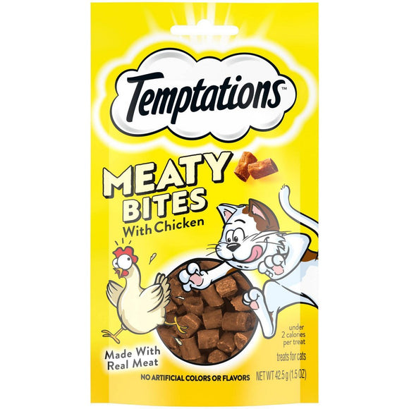 Temptations Chicken Flavor Soft Treat & Complement for Cat  1.5 oz. (7 Count)
