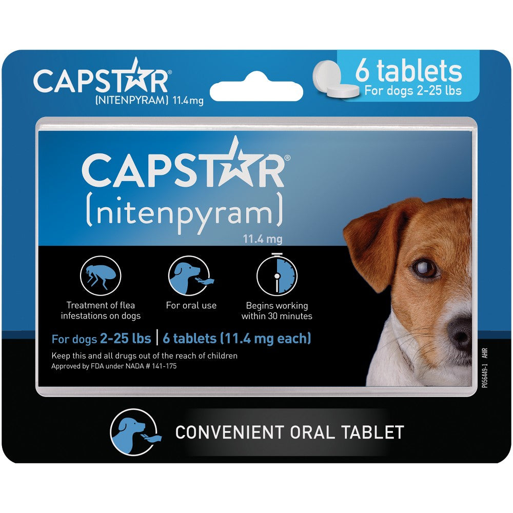 Capstar (nitenpyram) Oral Flea Treatment for Small Dogs 6ct Tablets