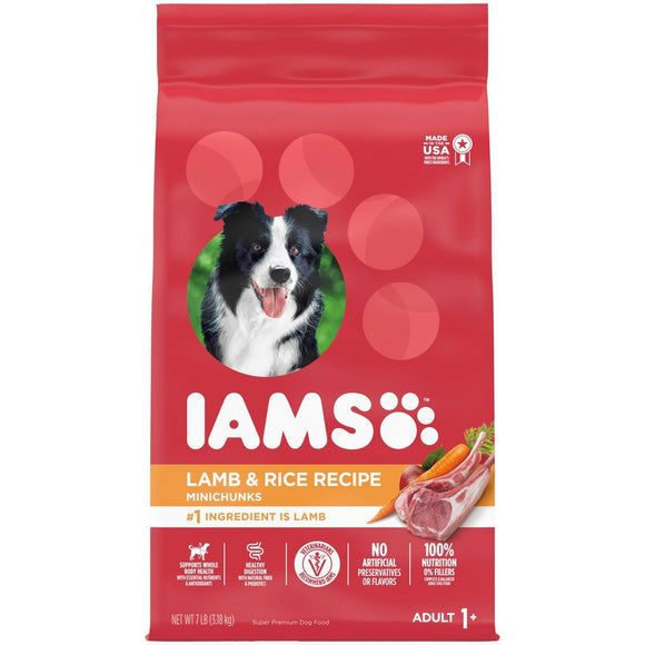 IAMS Proactive Health Lamb & Rice Recipe Adult Premium Dry Dog Food - 7lbs