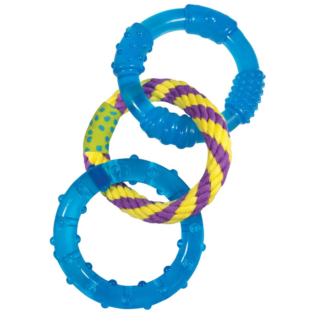 Petstages Orka Dental Links Dog Chew Toy Blue