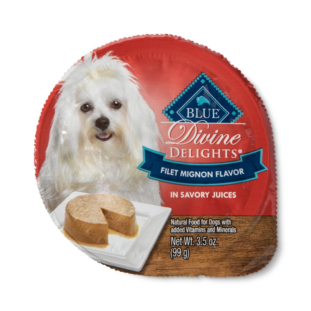 Blue Buffalo Divine Delights Filet Mignon Pate Wet Dog Food 3.5oz
