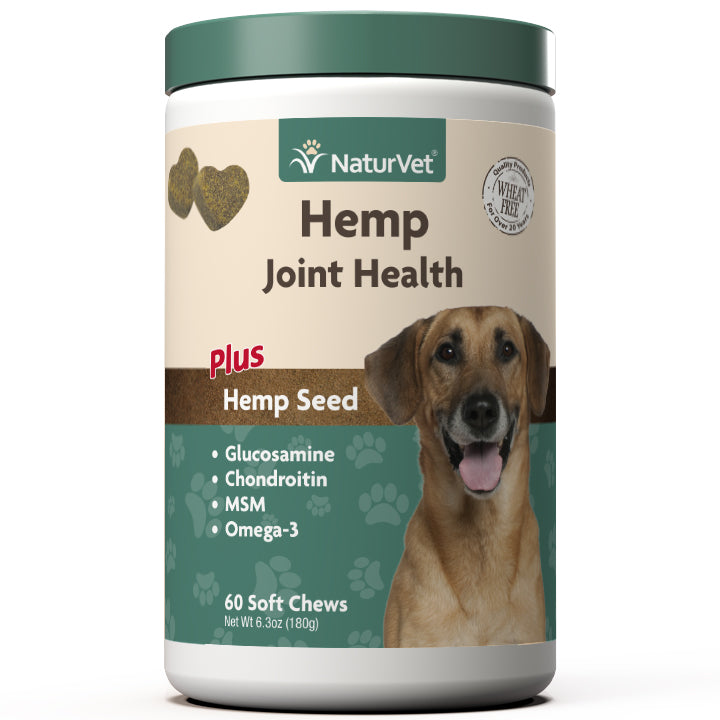 NaturVet Hemp Joint Health Soft Chews, 60 ct