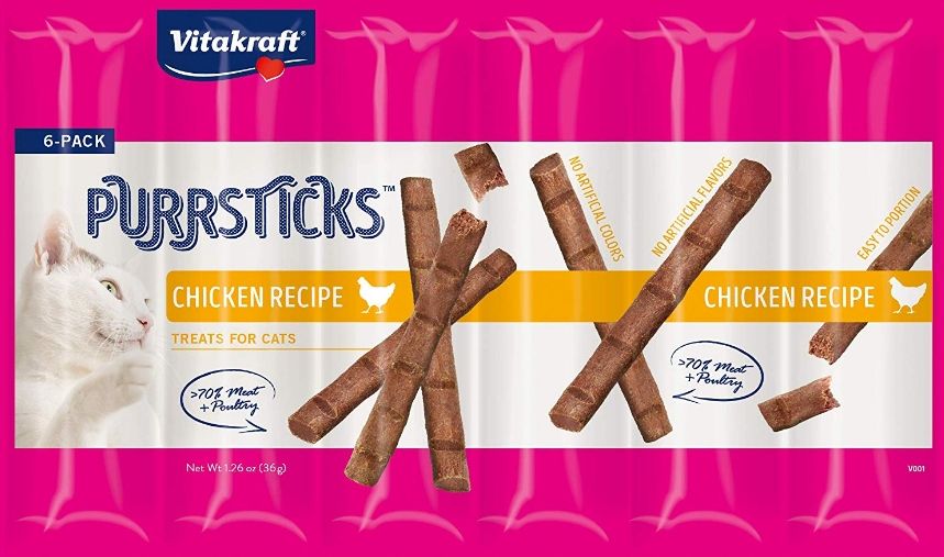 V35974 PurrSticks Chicken Treats for Cats - 6 Count