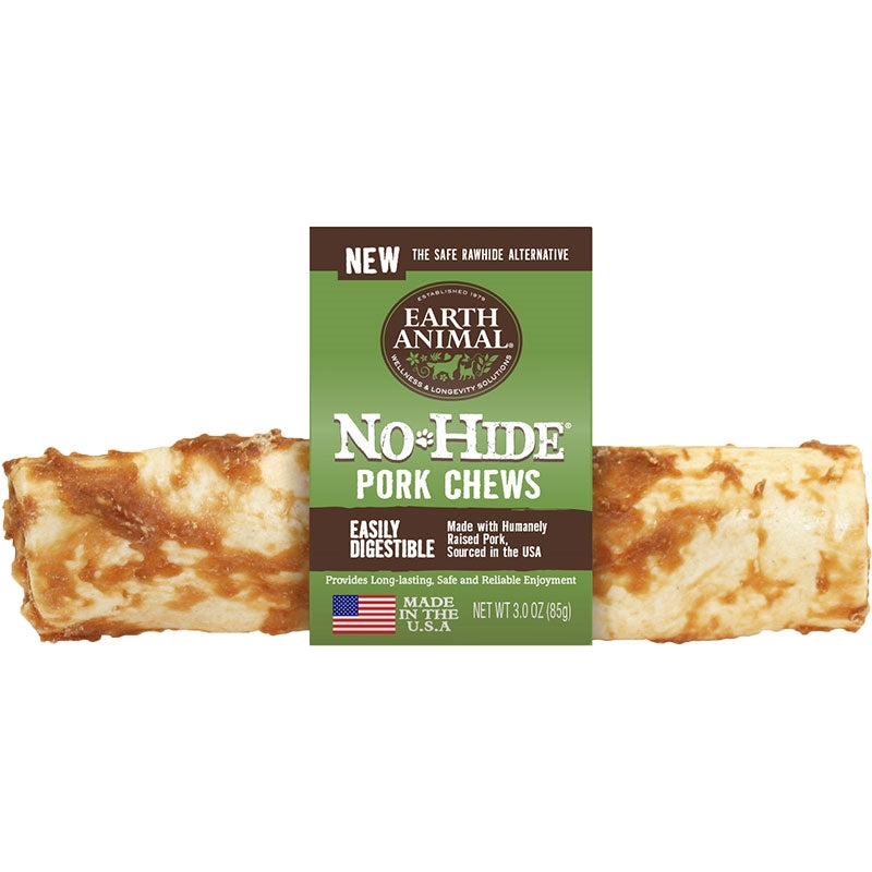 Earth Animal 11 in. No Hide Pork Chews Dog Treats Counter Refill