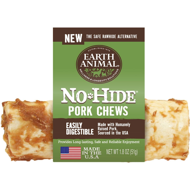 Earth Animal 4 in. No Hide Pork Chews Dog Treats