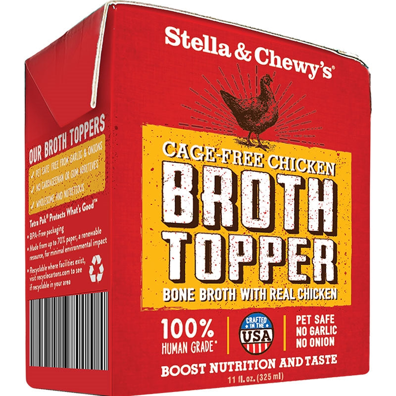 Stella & Chewy's 11 oz Dog Broth Topper Chicken Wet Food