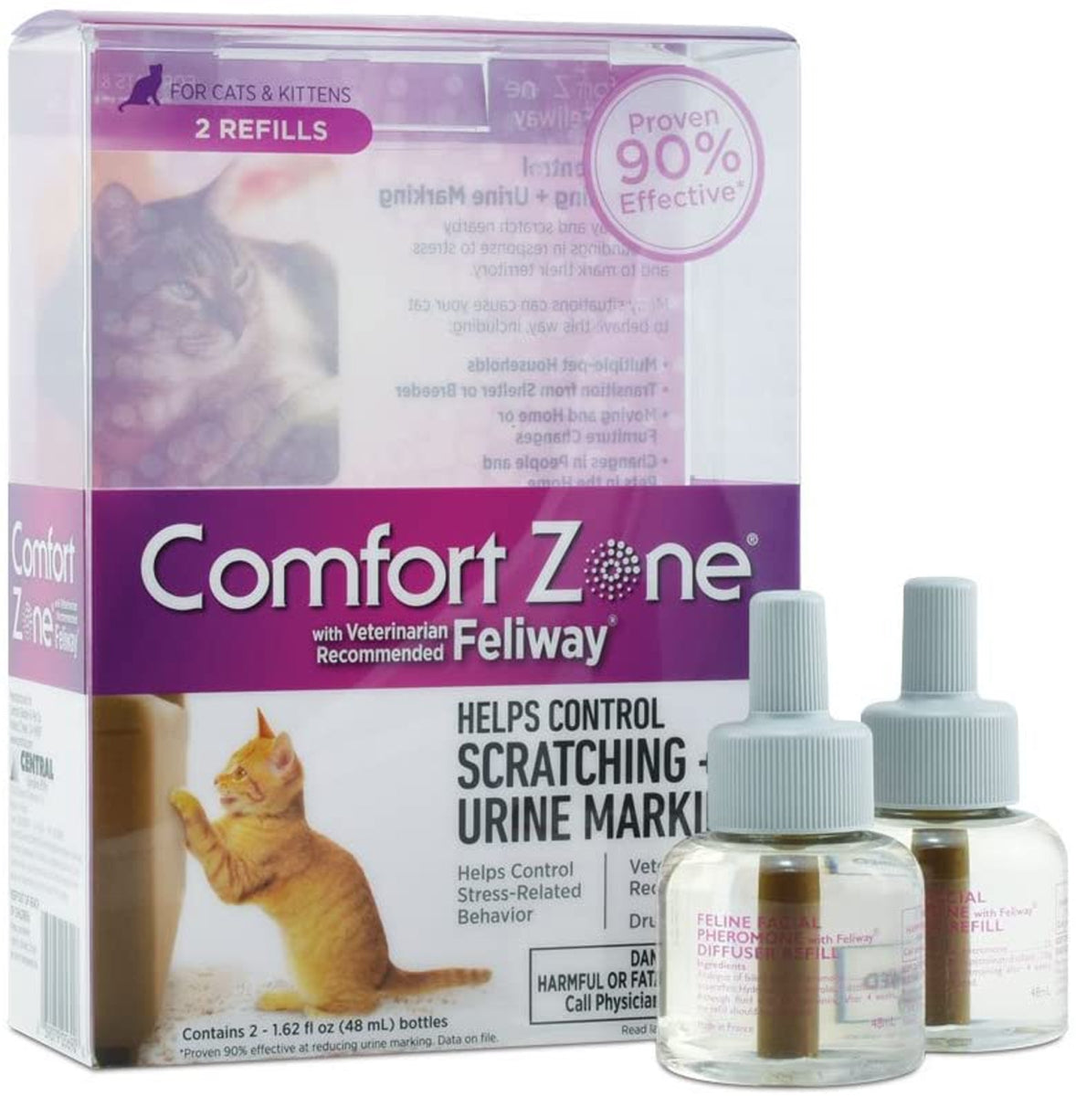 Comfort Zone Cat Calming Diffuser Refill 48ml 2pk
