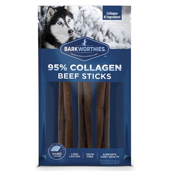 Barkworthies 840139124266 6 in. Collagen Beef Sticks for Dog