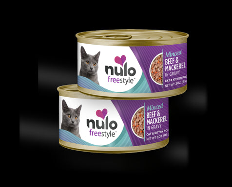 Nulo Freestyle Minced Beef & Mackerel Wet Cat Food, 3 oz