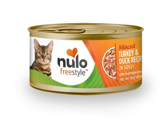Nulo Freestyle Minced Turkey & Duck Wet Cat Food, 3 oz