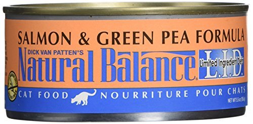 Dick Van Patten's Natural Balance Limited Ingredient Salmon and Green Pea Canned Cat Food 5.5 oz.