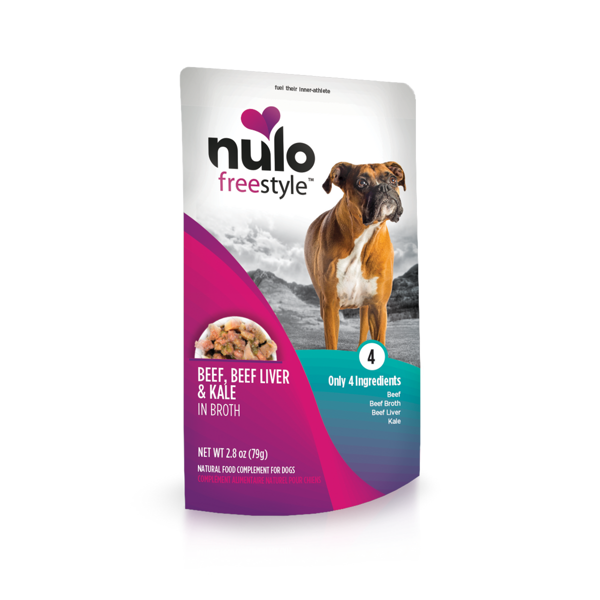 Nulo Freestyle Natural Dog Food Topper, 2.8 Oz Pouches,