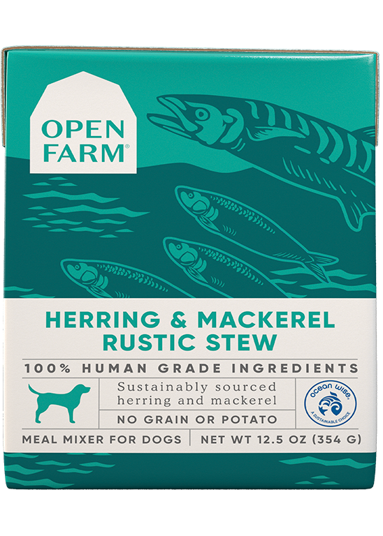 Open Farms Rustic Stew Wet Dog Food 12.5oz Herring and Mackeral